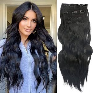 - 20 inch 4 pieces 11 clips thick hairpieces extension